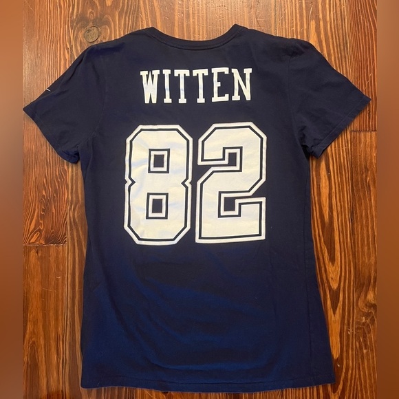 NIKE Dallas Cowboys NFL Jason Witten Navy Blue T-Shirt #82 Football - Picture 4 of 4